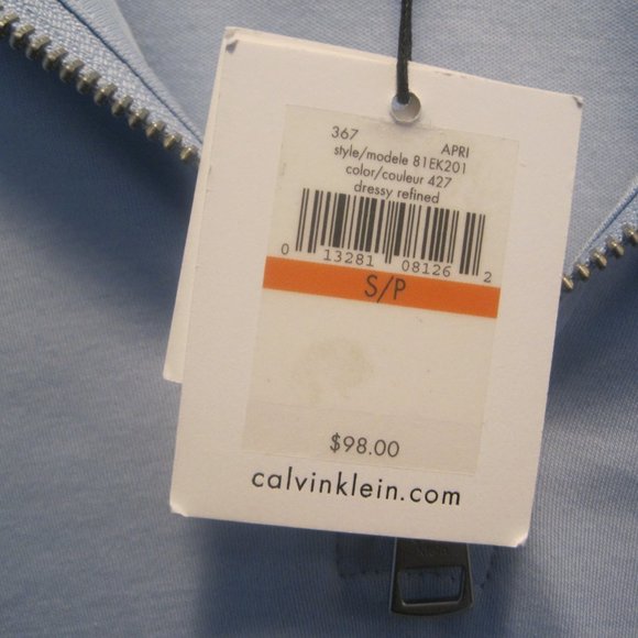 CALVIN KLEIN women’s, half zip-up light hoodie. New with tags. Size S - Picture 13 of 14